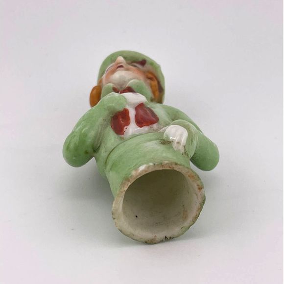 VTG Made In Japan‎ Green Suit And Hat Porcelain Figurine 3" - Picture 2 of 6